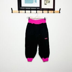 Zumba Wear NWT! Women's Stellar Cargo Capri Pants Black & Pink Size Small